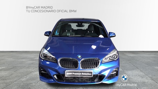 BMW Serie 2 218d Active Tourer color Azul. Año 2021. 110KW(150CV). Diésel. En concesionario BYmyCAR Madrid - Alcalá de Madrid
