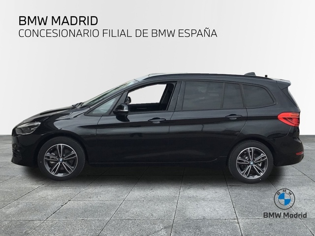 BMW Serie 2 218i Gran Tourer color Negro. Año 2021. 103KW(140CV). Gasolina. En concesionario BYmyCAR Madrid - Alcalá de Madrid