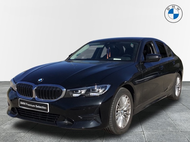 BMW Serie 3 318d color Negro. Año 2022. 110KW(150CV). Diésel. En concesionario BYmyCAR Madrid - Alcalá de Madrid