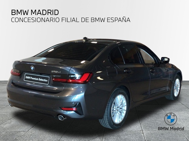 BMW Serie 3 318d color Gris. Año 2022. 110KW(150CV). Diésel. En concesionario BYmyCAR Madrid - Alcalá de Madrid