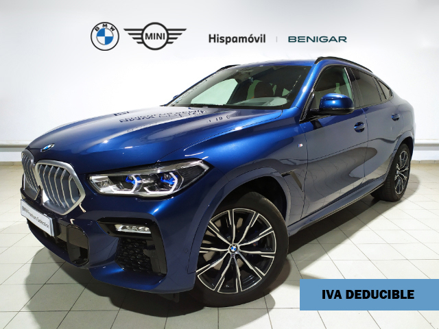 BMW X6 xDrive30d color Azul. Año 2021. 210KW(286CV). Diésel. En concesionario Hispamovil Elche de Alicante