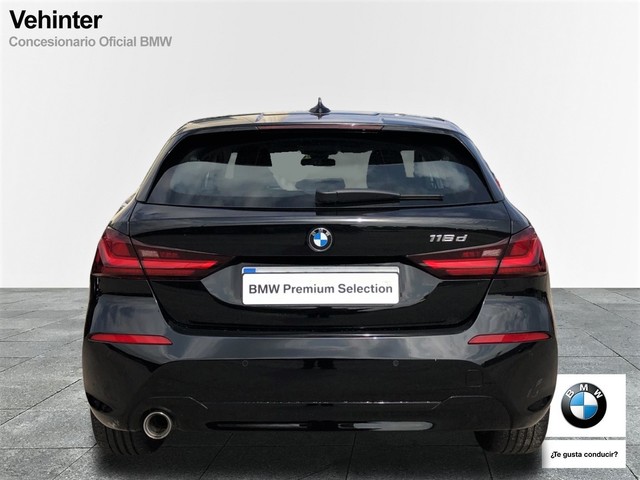 BMW Serie 1 116d color Negro. Año 2019. 85KW(116CV). Diésel. En concesionario Vehinter Aguacate de Madrid