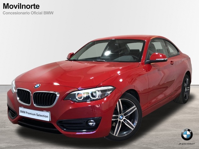 BMW Serie 2 218i Coupe color Rojo. Año 2018. 100KW(136CV). Gasolina. En concesionario Movilnorte Las Rozas de Madrid