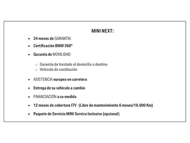 fotoG 9 del MINI MINI 3 Puertas Cooper SE 135 kW (184 CV) 184cv Eléctrico del 2020 en Cantabria