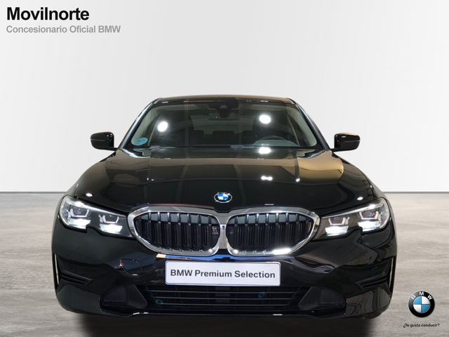 BMW Serie 3 318d color Negro. Año 2020. 110KW(150CV). Diésel. En concesionario Movilnorte El Plantio de Madrid
