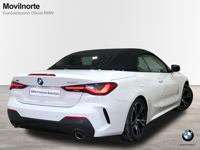 BMW Serie 4 430i Cabrio color Blanco. Año 2022. 180KW(245CV). Gasolina. En concesionario Movilnorte Las Rozas de Madrid