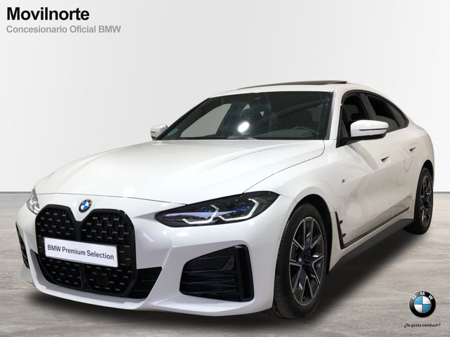 BMW Serie 4 430i Gran Coupe color Blanco. Año 2022. 180KW(245CV). Gasolina. En concesionario Movilnorte El Carralero de Madrid