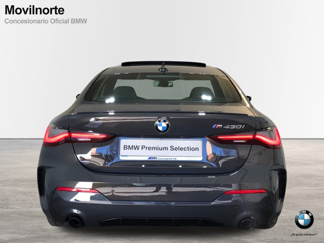 BMW Serie 4 430i Coupe color Gris. Año 2021. 190KW(258CV). Gasolina. En concesionario Movilnorte El Plantio de Madrid