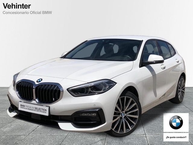BMW Serie 1 118i color Blanco. Año 2021. 103KW(140CV). Gasolina. En concesionario Vehinter Alcorcón de Madrid