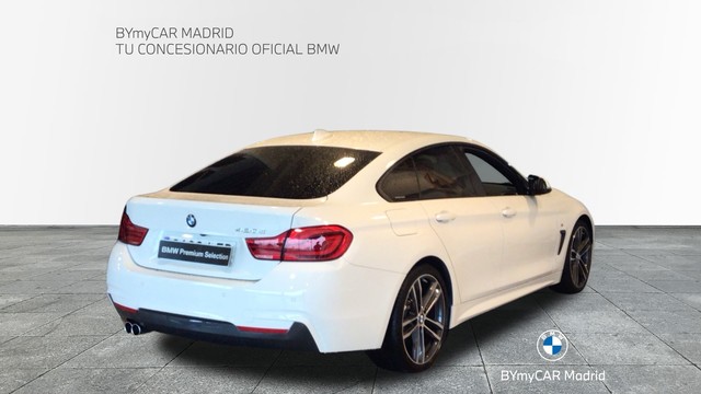 BMW Serie 4 420d Gran Coupe color Blanco. Año 2020. 140KW(190CV). Diésel. En concesionario BYmyCAR Madrid - Alcalá de Madrid