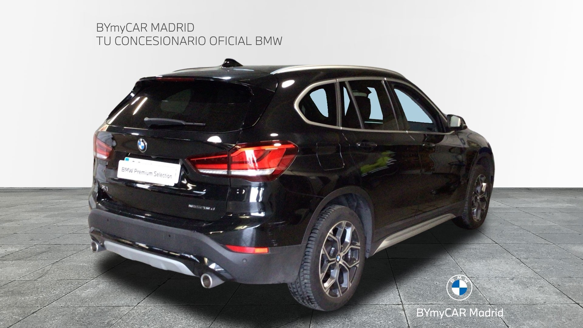 BMW X1 sDrive18d color Negro. Año 2020. 110KW(150CV). Diésel. En concesionario BYmyCAR Madrid - Alcalá de Madrid
