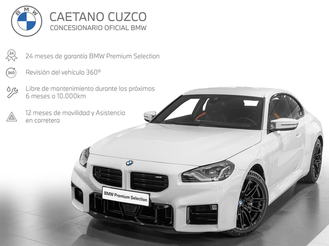 BMW M M2 Coupe color Blanco. Año 2023. 338KW(460CV). Gasolina. En concesionario Caetano Cuzco Raimundo Fernandez Villaverde, 45 de Madrid