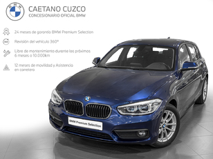 Fotos de BMW Serie 1 118i color Azul. Año 2019. 100KW(136CV). Gasolina. En concesionario Caetano Cuzco Raimundo Fernandez Villaverde, 45 de Madrid