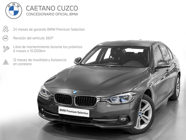 BMW Serie 3 318d color Gris. Año 2019. 110KW(150CV). Diésel. En concesionario Caetano Cuzco, Salvatierra de Madrid