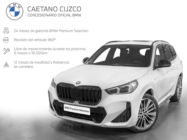 BMW X1 sDrive18d color Blanco. Año 2023. 110KW(150CV). Diésel. En concesionario Caetano Cuzco, Salvatierra de Madrid