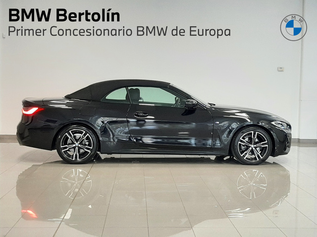 BMW Serie 4 420i Cabrio color Negro. Año 2022. 135KW(184CV). Gasolina. En concesionario Automoviles Bertolin, S.L. de Valencia