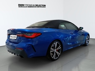 BMW Serie 4 420i Cabrio color Azul. Año 2023. 135KW(184CV). Gasolina. En concesionario Automotor Premium Marbella - Málaga de Málaga