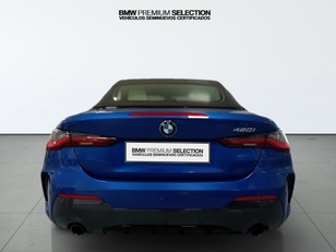 BMW Serie 4 420i Cabrio color Azul. Año 2023. 135KW(184CV). Gasolina. En concesionario Automotor Premium Marbella - Málaga de Málaga