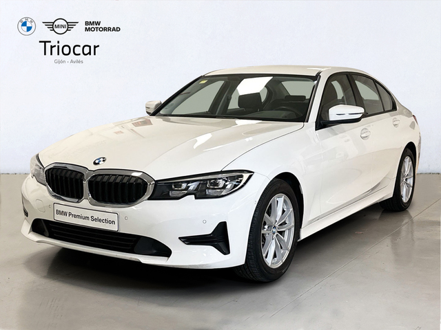 BMW Serie 3 318d color Blanco. Año 2019. 110KW(150CV). Diésel. En concesionario Triocar Gijón (Bmw y Mini) de Asturias