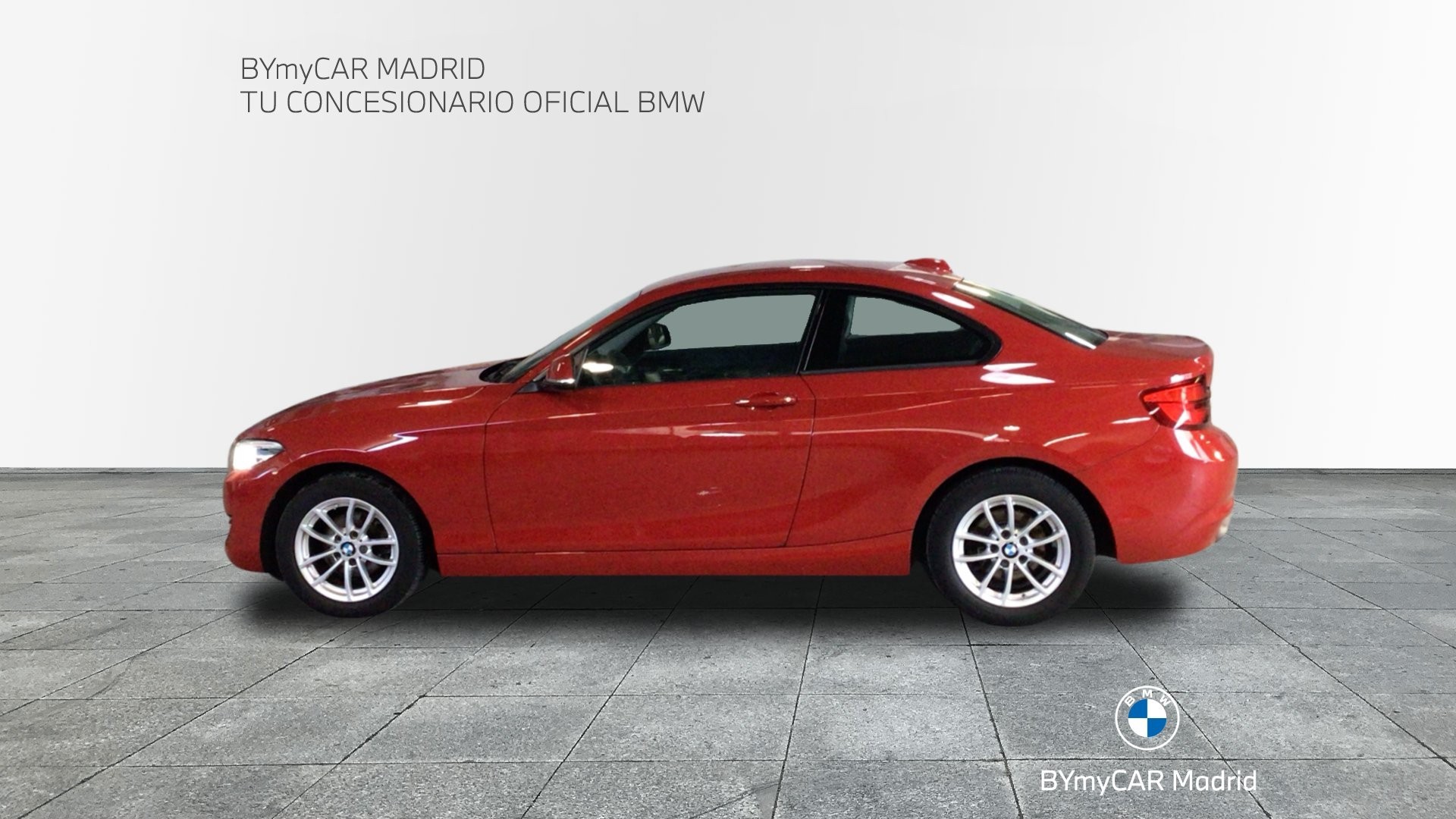 BMW Serie 2 218d Coupe color Rojo. Año 2018. 110KW(150CV). Diésel. En concesionario BYmyCAR Madrid - Alcalá de Madrid