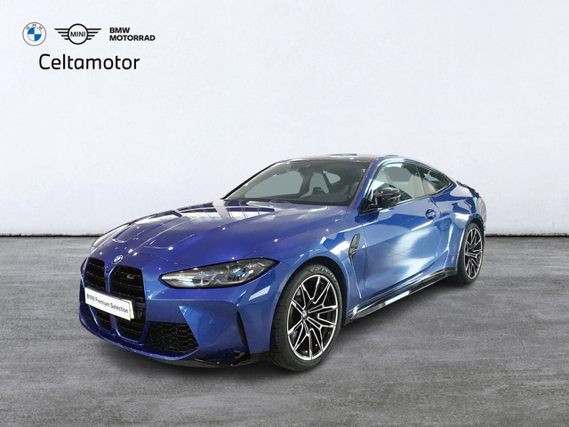 BMW M M4 Coupe Competition color Azul. Año 2021. 375KW(510CV). Gasolina. En concesionario Celtamotor Pontevedra de Pontevedra