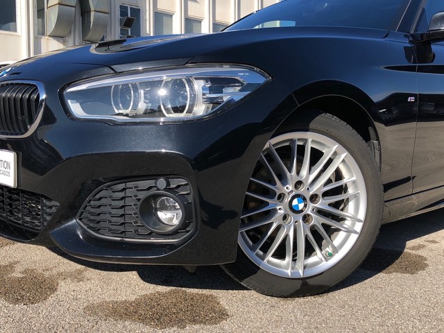 BMW Serie 1 116d color Negro. Año 2019. 85KW(116CV). Diésel. En concesionario Vehinter Getafe de Madrid