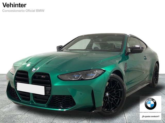 BMW M M4 Coupe Competition color Verde. Año 2023. 375KW(510CV). Gasolina. En concesionario Vehinter Getafe de Madrid