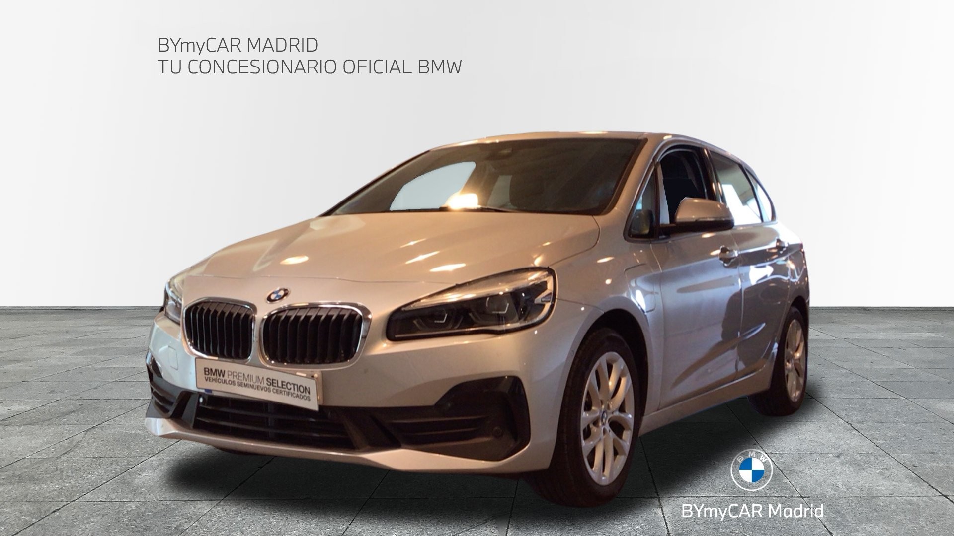 BMW Serie 2 225xe iPerformance Active Tourer color Gris Plata. Año 2020. 165KW(224CV). Híbrido Electro/Gasolina. En concesionario BYmyCAR Madrid - Alcalá de Madrid