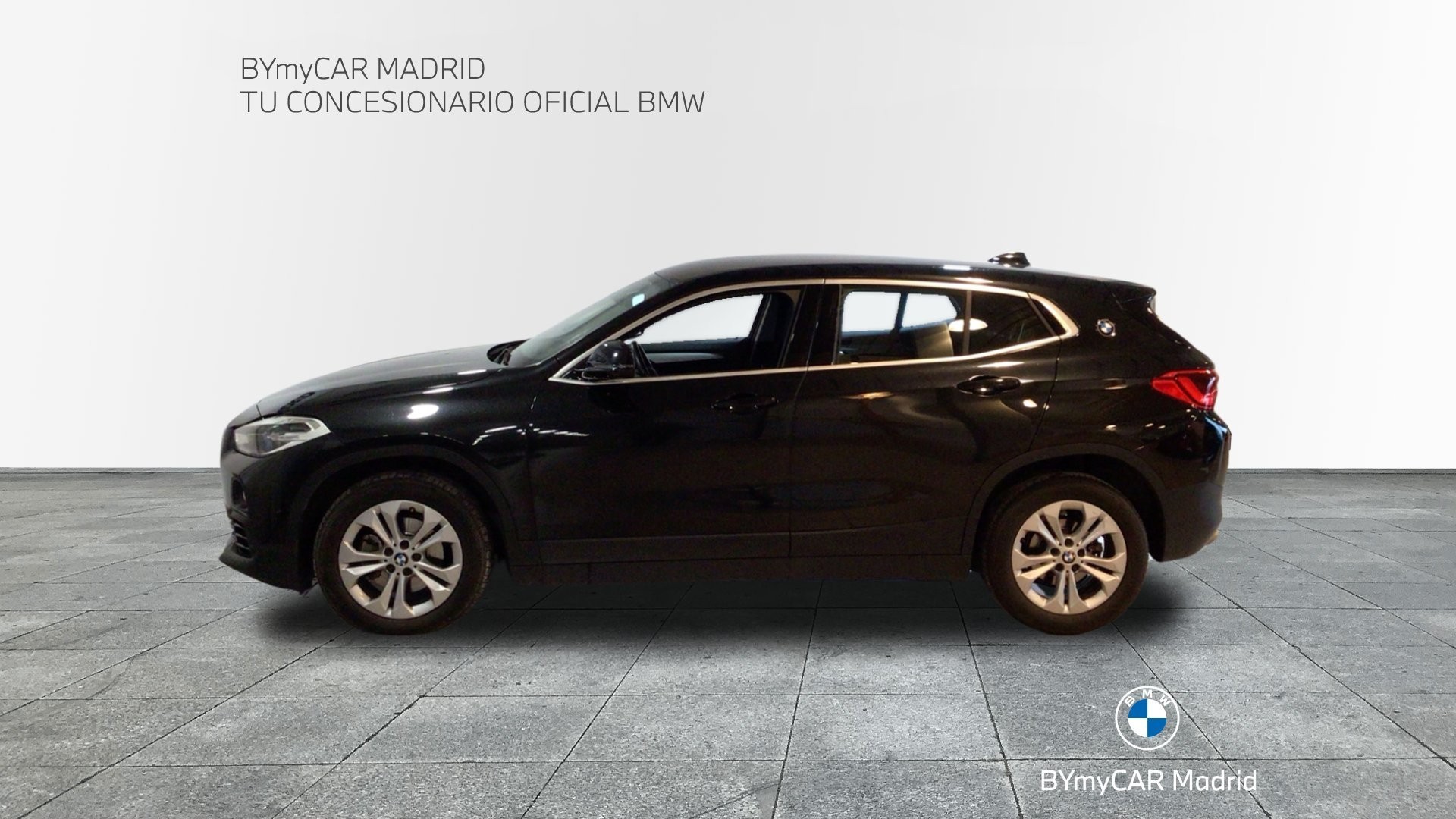 BMW X2 sDrive18d color Negro. Año 2020. 110KW(150CV). Diésel. En concesionario BYmyCAR Madrid - Alcalá de Madrid