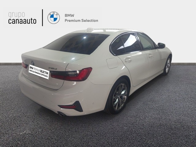 BMW Serie 3 318d color Blanco. Año 2020. 110KW(150CV). Diésel. En concesionario CANAAUTO - TACO de Sta. C. Tenerife