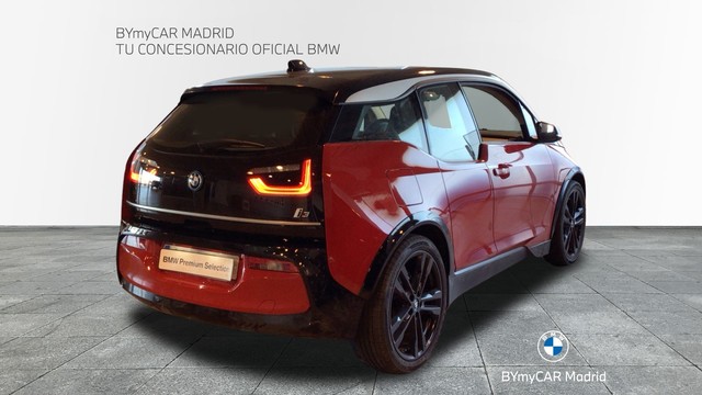 BMW i3 i3 120Ah color Rojo. Año 2019. 125KW(170CV). Eléctrico. En concesionario BYmyCAR Madrid - Alcalá de Madrid