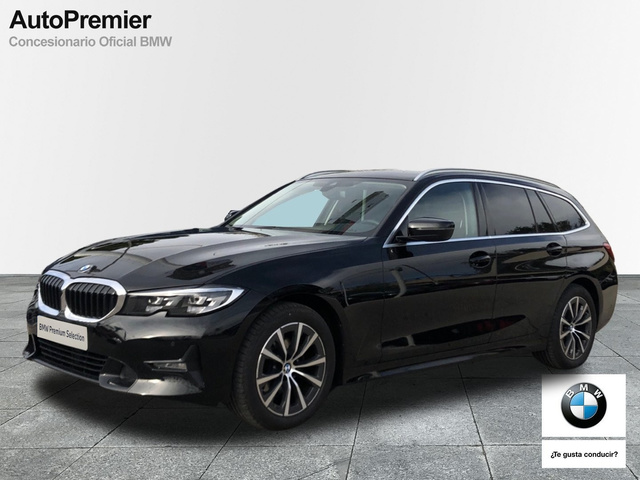 BMW Serie 3 320d Touring color Negro. Año 2020. 140KW(190CV). Diésel. En concesionario Auto Premier, S.A. - MADRID de Madrid