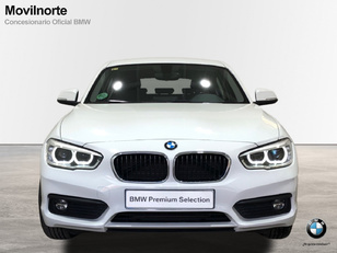 Fotos de BMW Serie 1 118i color Blanco. Año 2017. 100KW(136CV). Gasolina. En concesionario Movilnorte El Plantio de Madrid