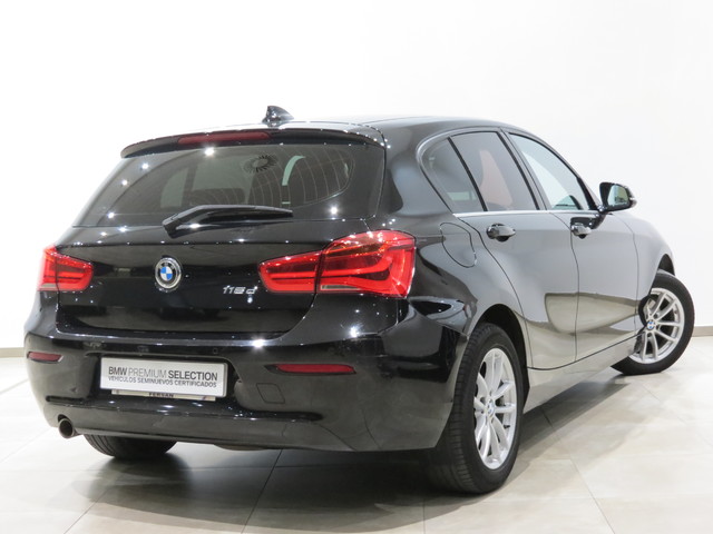 BMW Serie 1 116d color Negro. Año 2019. 85KW(116CV). Diésel. En concesionario GANDIA Automoviles Fersan, S.A. de Valencia