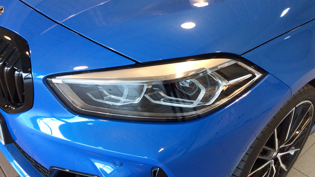 BMW Serie 1 128ti color Azul. Año 2021. 195KW(265CV). Gasolina. En concesionario BYmyCAR Madrid - Alcalá de Madrid