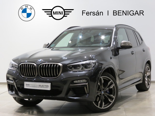 BMW X3 M40d color Gris. Año 2019. 240KW(326CV). Diésel. En concesionario GANDIA Automoviles Fersan, S.A. de Valencia
