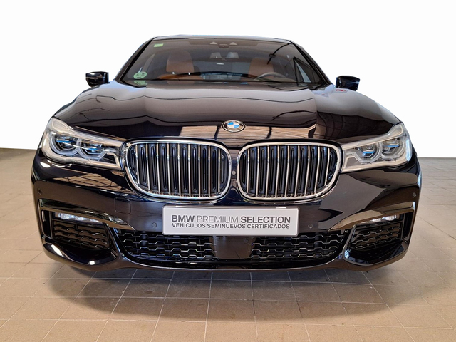 BMW Serie 7 740d color Negro. Año 2017. 235KW(320CV). Diésel. En concesionario Automóviles Oviedo S.A. de Asturias