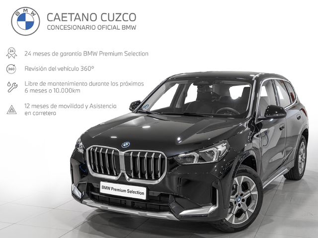 BMW X1 xDrive25e color Negro. Año 2024. 180KW(245CV). Híbrido Electro/Gasolina. En concesionario Caetano Cuzco, Salvatierra de Madrid