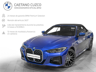 Fotos de BMW Serie 4 420i Cabrio color Azul. Año 2022. 135KW(184CV). Gasolina. En concesionario Caetano Cuzco, Alcalá de Madrid