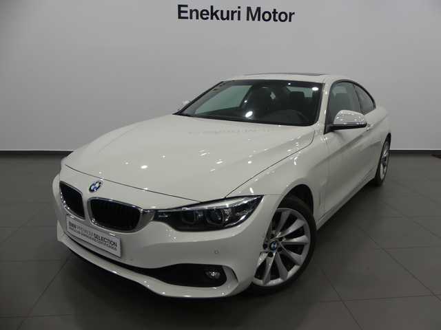 BMW Serie 4 420i Coupe color Blanco. Año 2019. 135KW(184CV). Gasolina. En concesionario Enekuri Motor de Vizcaya