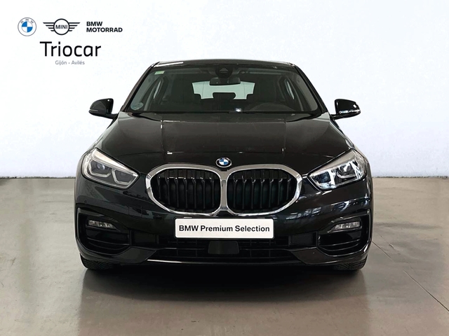 BMW Serie 1 118i color Negro. Año 2019. 103KW(140CV). Gasolina. En concesionario Triocar Gijón (Bmw y Mini) de Asturias