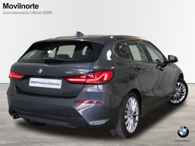 BMW Serie 1 118i color Gris. Año 2020. 103KW(140CV). Gasolina. En concesionario Movilnorte Las Rozas de Madrid