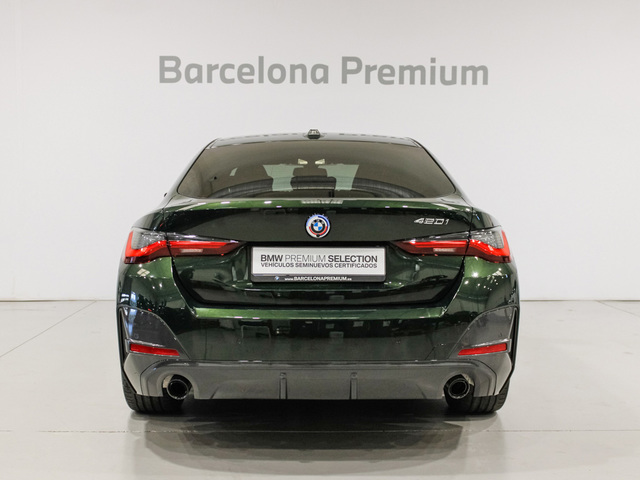 BMW Serie 4 420i Gran Coupe color Azul. Año 2023. 135KW(184CV). Gasolina. En concesionario Barcelona Premium -- GRAN VIA de Barcelona