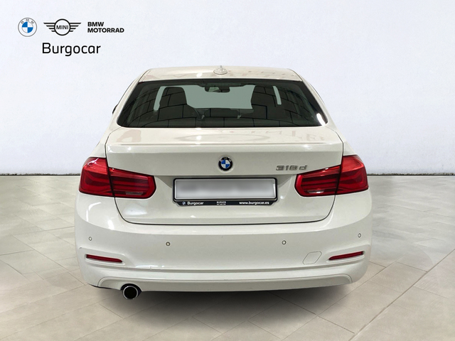 BMW Serie 3 318d color Blanco. Año 2016. 110KW(150CV). Diésel. En concesionario Burgocar (Bmw y Mini) de Burgos