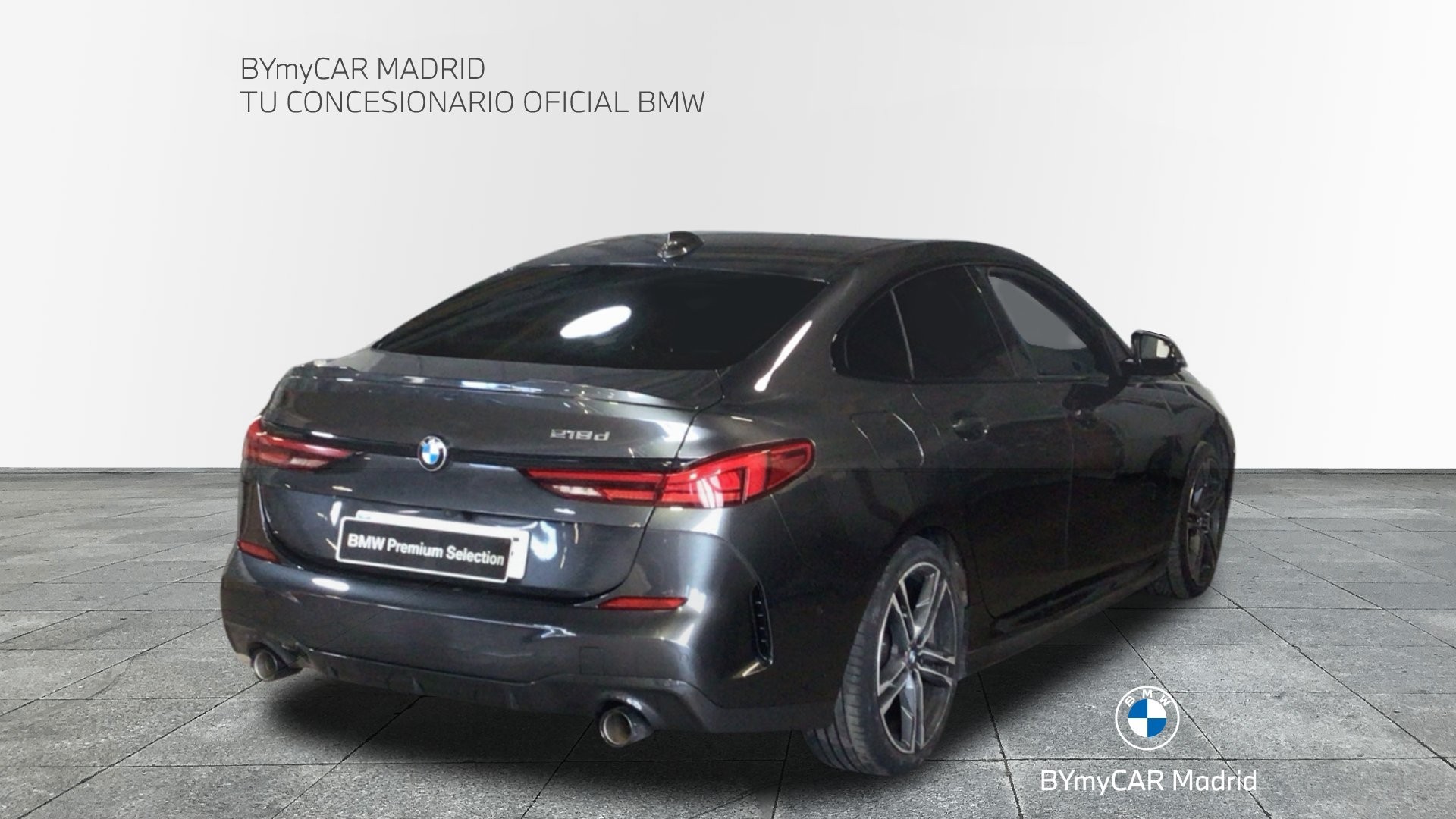 BMW Serie 2 218d Gran Coupe color Gris. Año 2020. 110KW(150CV). Diésel. En concesionario BYmyCAR Madrid - Alcalá de Madrid