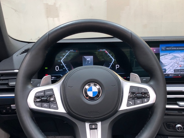 BMW Serie 4 M440i Cabrio color Azul. Año 2024. 275KW(374CV). Gasolina. En concesionario Movilnorte El Plantio de Madrid