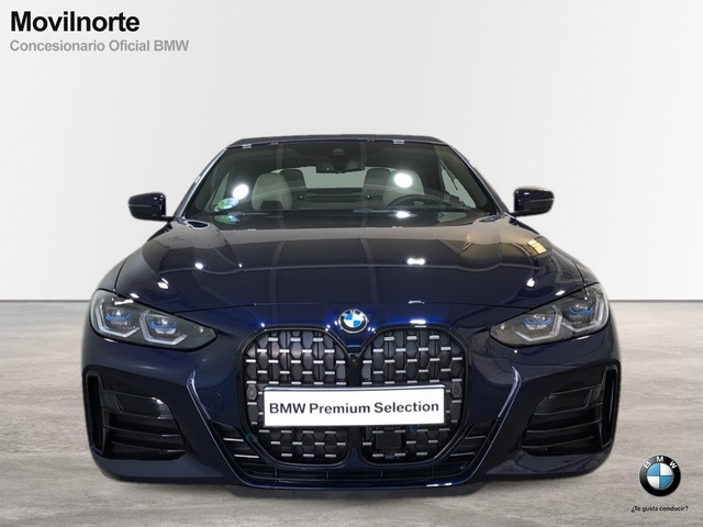 BMW Serie 4 M440i Cabrio color Azul. Año 2024. 275KW(374CV). Gasolina. En concesionario Movilnorte El Plantio de Madrid