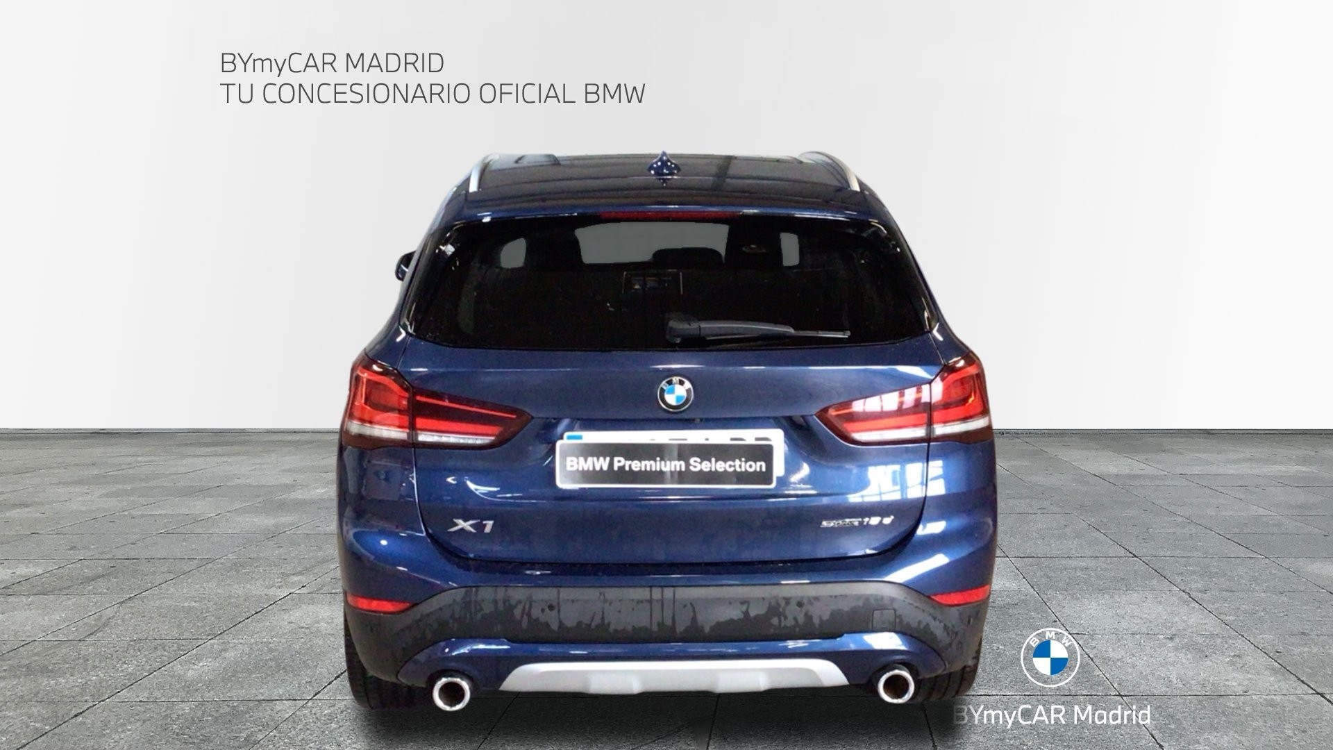 BMW X1 sDrive18d color Azul. Año 2021. 110KW(150CV). Diésel. En concesionario BYmyCAR Madrid - Alcalá de Madrid