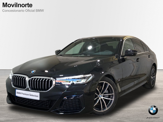 BMW Serie 5 520d color Negro. Año 2022. 140KW(190CV). Diésel. En concesionario Movilnorte Las Rozas de Madrid