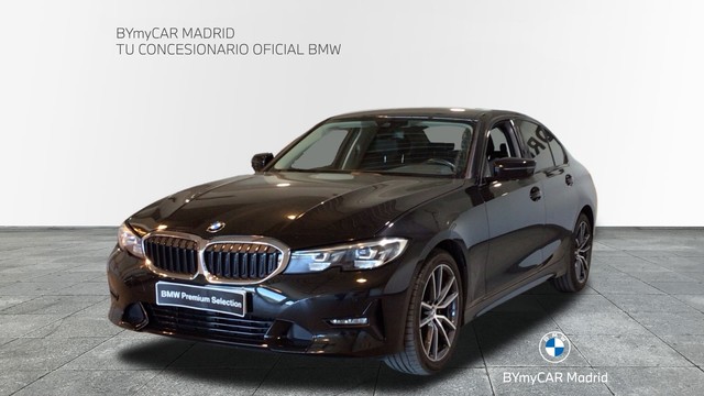 BMW Serie 3 320d color Negro. Año 2020. 140KW(190CV). Diésel. En concesionario BYmyCAR Madrid - Alcalá de Madrid
